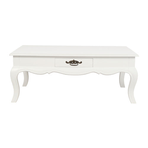 LA VERDE 2 DRAWER FRENCH PROVINCIAL COFFEE TABLE