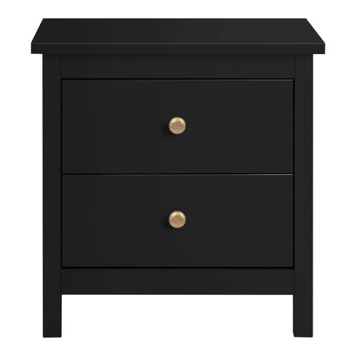 HOXTON ROOM GEOFFREY 2 DRAWER BEDSIDE TABLE