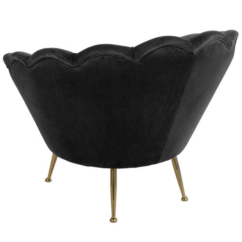BROOKLYN AND BELLA MANHATTAN SHELL VELVET ARMCHAIR