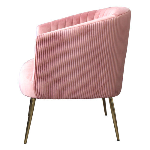 BY DESIGNS KARINA VELVET ACCENT CHAIR