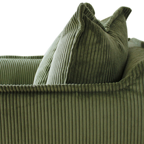 HYDE PARK HOME CUMULUS 3 SEATER CORDUROY SLIPCOVER SOFA