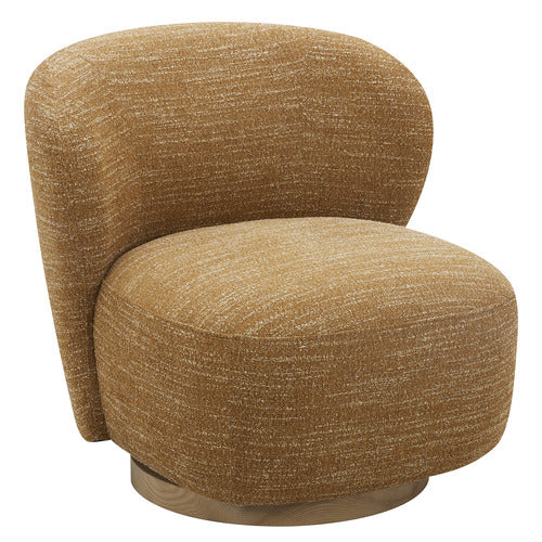 LIBBY UPHOLSTERED SWIVEL ACCENT CHAIR
