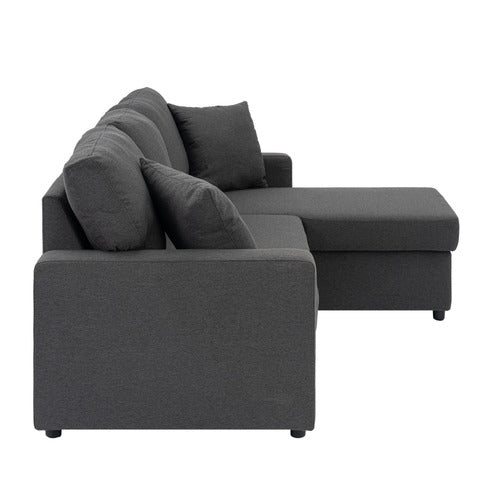 DARCY 3 SEATER SOFA BED WITH REVERSIBLE CHAISE