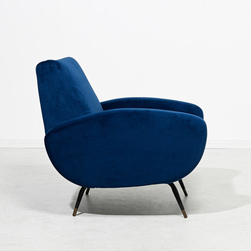 BROOKLYN AND BELLA MODERN MILAN VELVET ARMCHAIR