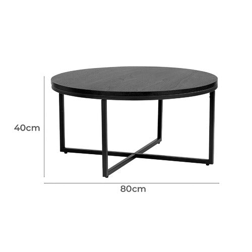 BORAS 80CM ROUND COFFEE TABLE