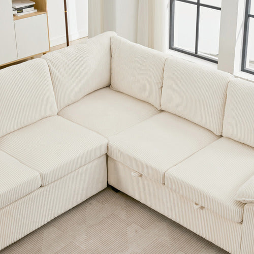 CASSINGTON HOME EVIANA 5 SEATER SINGLE MODULAR SOFA BED