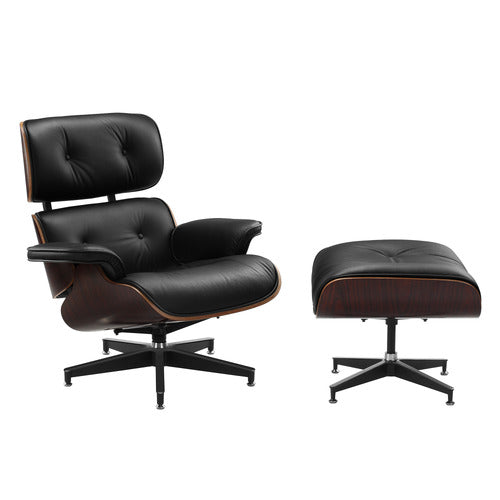 MILAN DIRECT EAMES PREMIUM REPLICA LOUNGE CHAIR & OTTOMAN