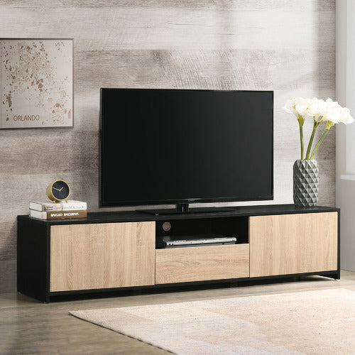 CORE LIVING BLACK LEE ENTERTAINMENT UNIT WITH DRAWER