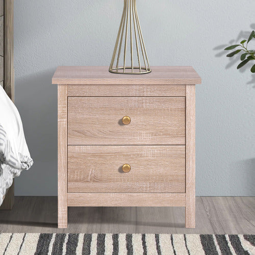 HOXTON ROOM GEOFFREY 2 DRAWER BEDSIDE TABLE