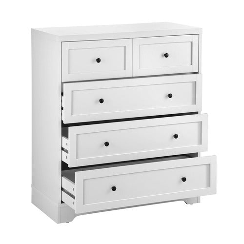 LIVING FUSION WHITE AURORA 5 DRAWER CHEST