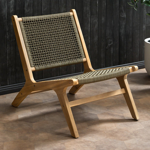 HARBOUR ACACIA WOOD OUTDOOR LOUNGE CHAIR
