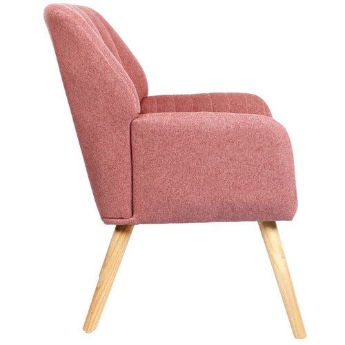 LIVING FUSION ELWINE RUBBERWOOD ARMCHAIR