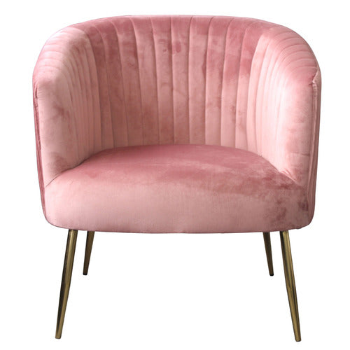 BY DESIGNS KARINA VELVET ACCENT CHAIR