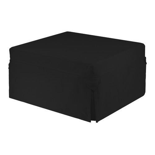 DECOR TRADERS FOLDLUX CONVERTIBLE OTTOMAN SOFA BED WITH CASTORS & SLIPCOVER
