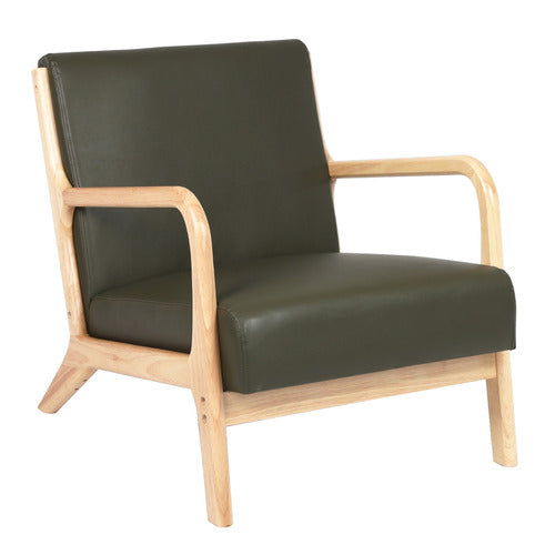 LIVING FUSION KAMDEN FAUX LEATHER ARMCHAIR