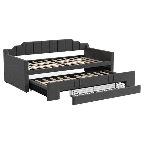 HAVEN COVE FURNITURE DEIDARA QUEEN DAYBED WITH TRUNDLE & STORAGE