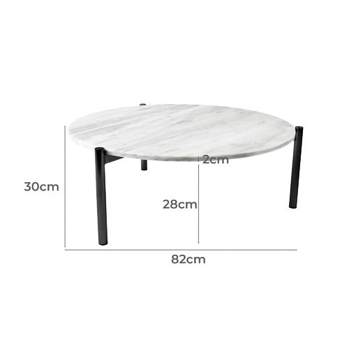 BROOKLYN AND BELLA VICTORIA MARBLE COFFEE TABLE