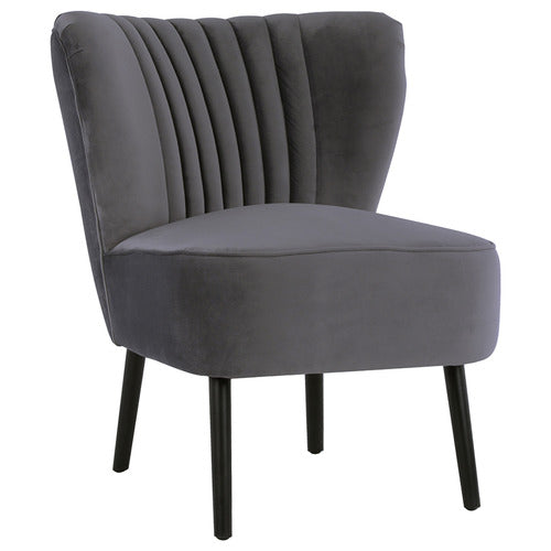BROOKLYN AND BELLA PEBBLE GREY SLIPPER CHAIR