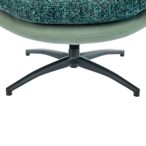 CASSINGTON HOME 2 PIECE RYE UPHOLSTERED SWIVEL CHAIR & FOOTSTOOL SET