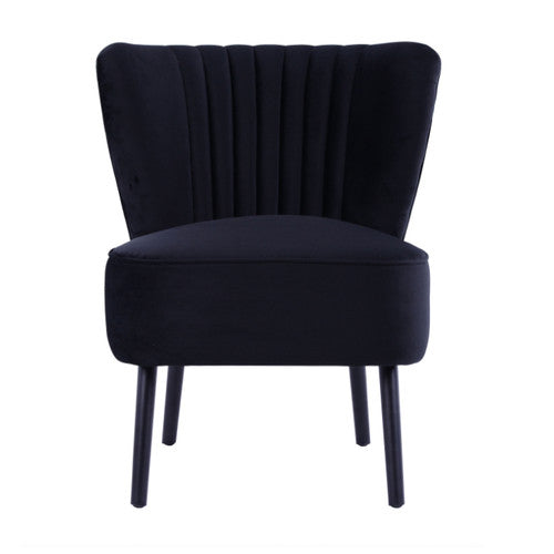 BROOKLYN AND BELLA BLACK SLIPPER CHAIR