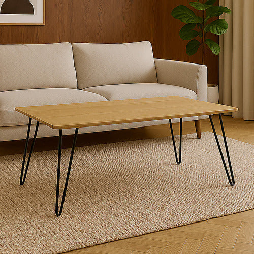 EXQUISITE LIVING LIGHT TIMBER MIRIAN COFFEE TABLE