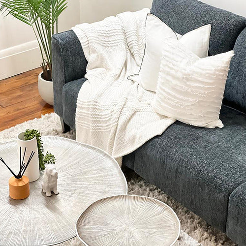 EXQUISITE LIVING GREY FORREST 3 SEATER SOFA