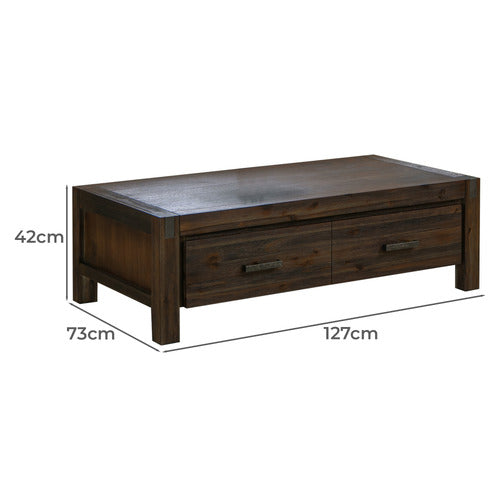SOUTHERN STYLERS BELMONT ACACIA WOOD COFFEE TABLE