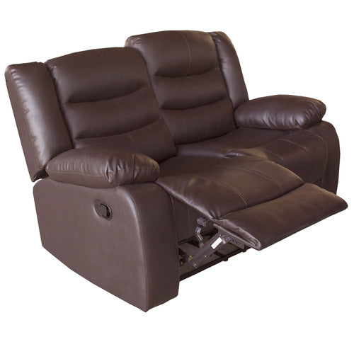 SOUTHERN STYLERS IPANEMA 2 SEATER FAUX LEATHER RECLINER SOFA