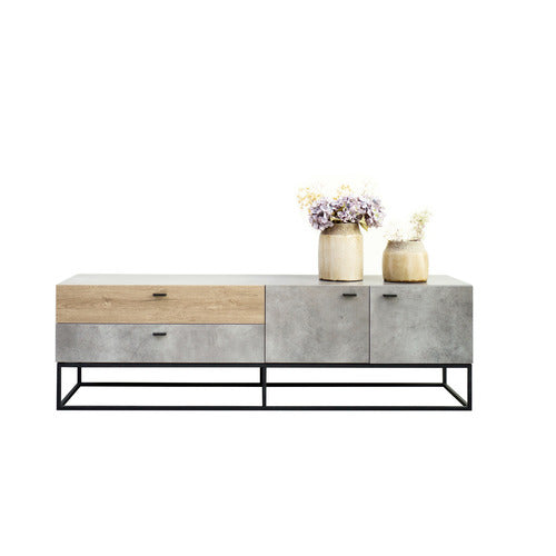 MIKASA FURNITURE 160CM CEMENT GREY JASON TV UNIT
