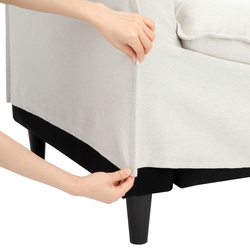 MONTAUK SLIPCOVER REVERSIBLE CHAISE SOFA