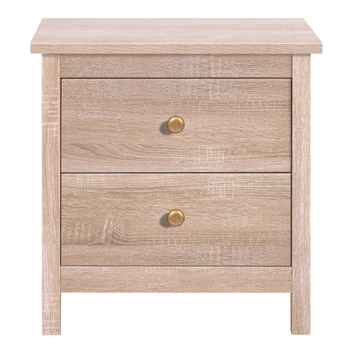 HOXTON ROOM GEOFFREY 2 DRAWER BEDSIDE TABLE