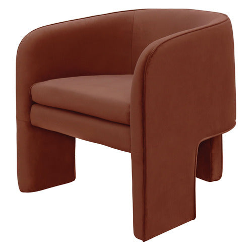 KEYS ROAD DESIGNS INGRAM VELVET OCCASIONAL CHAIR