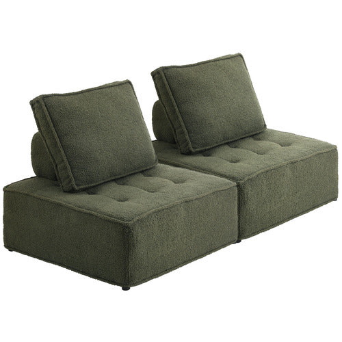 LIVING FUSION ISABELLA TUFTED ACCENT CHAIRS (SET OF 2)