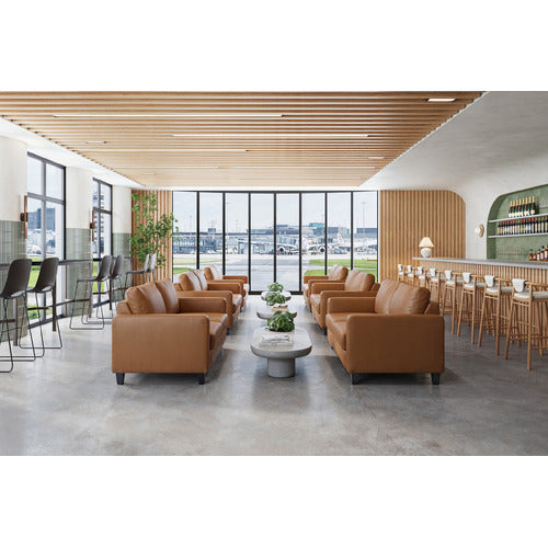 ARMADA COMMERCIAL LOISE 2 SEATER FAUX LEATHER SOFA