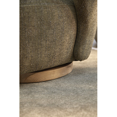 LIBBY UPHOLSTERED SWIVEL ACCENT CHAIR