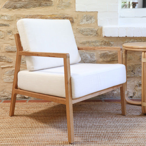 HYDE PARK HOME VERNICE OAK WOOD ARMCHAIR