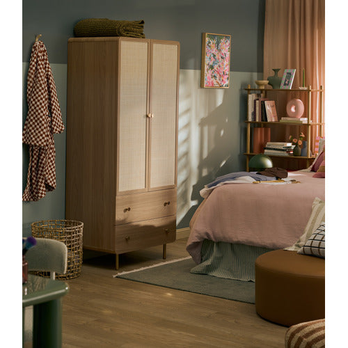 MAXINE 2 DRAWER 2 DOOR WARDROBE