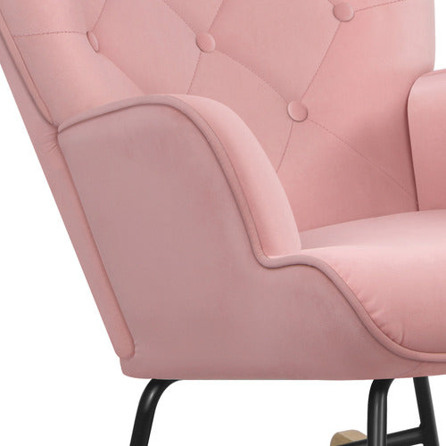 HOXTON ROOM COLLIN VELVET ROCKING CHAIR