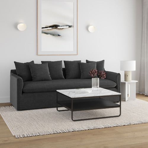 CONTINENTAL DESIGNS CETUS CULTURED MARBLE COFFEE TABLE