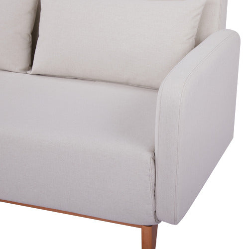 PALMGROVE LANE BEIGE LIAM 2 SEATER SOFA BED