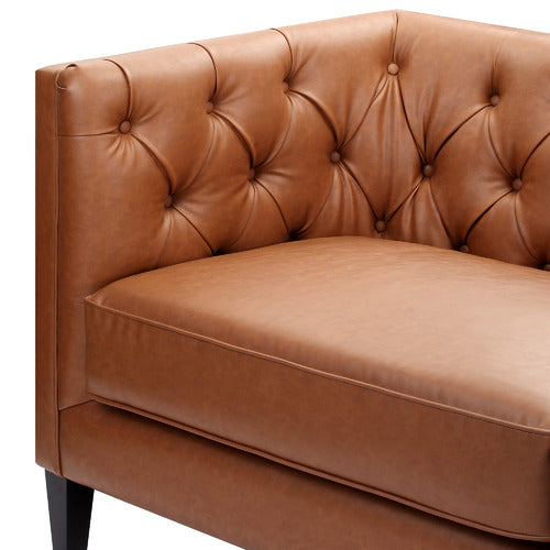 THIAGO 3 SEATER PREMIUM FAUX LEATHER SOFA