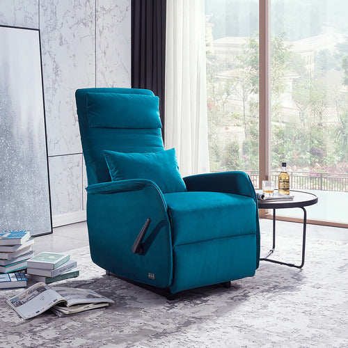YORK STREET ARUZHAN VELVET RECLINER ARMCHAIR