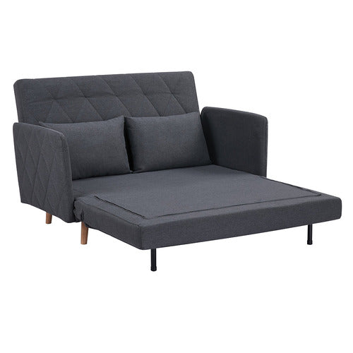 PALMGROVE LANE CHARCOAL LIAM 2 SEATER SOFA BED