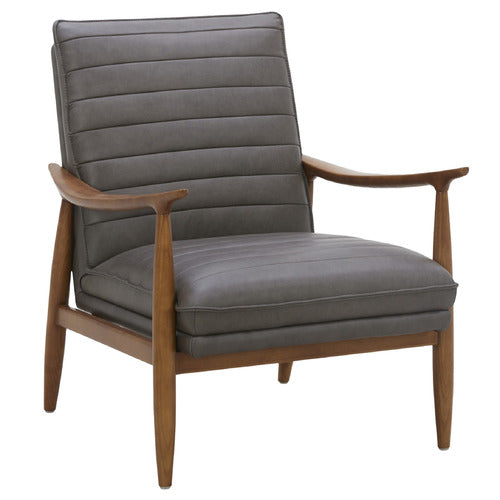 ALDRIC GENUINE LEATHER ARMCHAIR