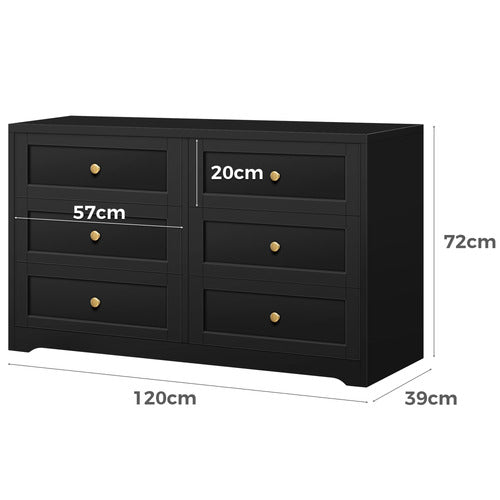 HOXTON ROOM WILLOW 6 DRAWER CHEST
