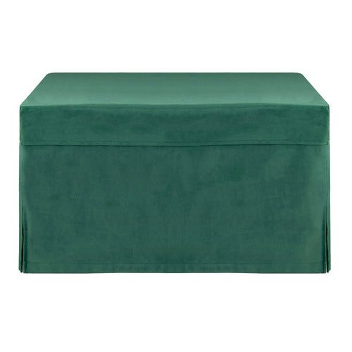 DECOR TRADERS FOLDLUX CONVERTIBLE OTTOMAN FOLDING BED WITH SLIPCOVER