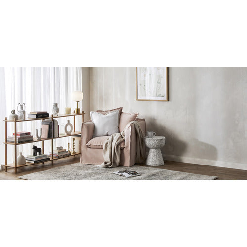 MONTAUK UPHOLSTERED SLIPCOVER ARMCHAIR
