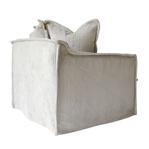 HYDE PARK HOME CUMULUS CORDUROY SLIPCOVER ARMCHAIR