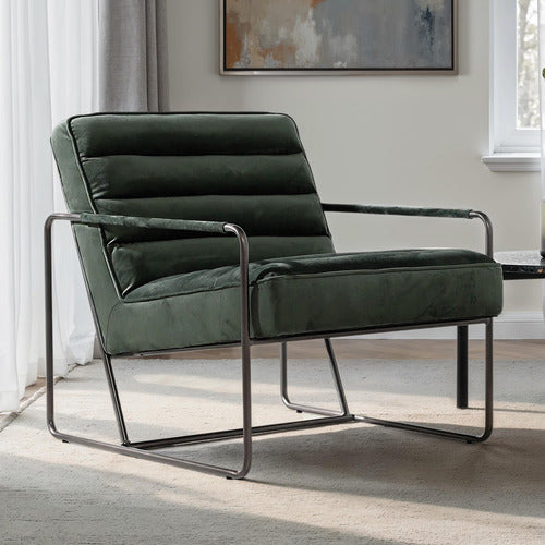 BROOKLYN AND BELLA MONIKA VELVET ACCENT CHAIR