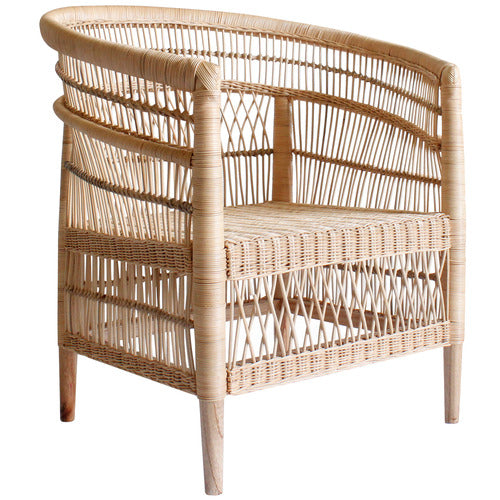 HYDE PARK HOME MALAWI RATTAN CLUB CHAIR